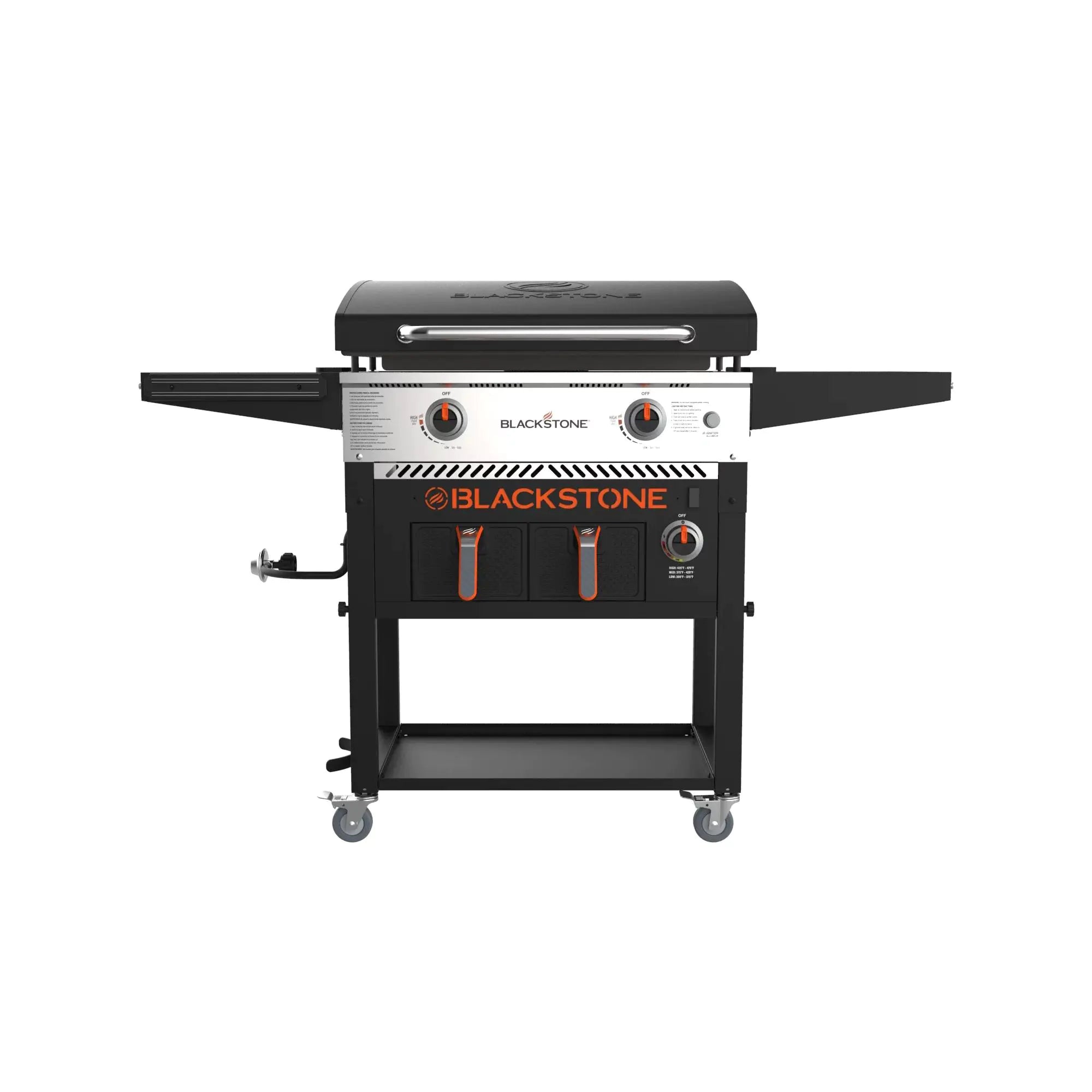 Clearance Sale,Blackstone 2-Burner 28 Griddle with Electric Air Fryer and Hood