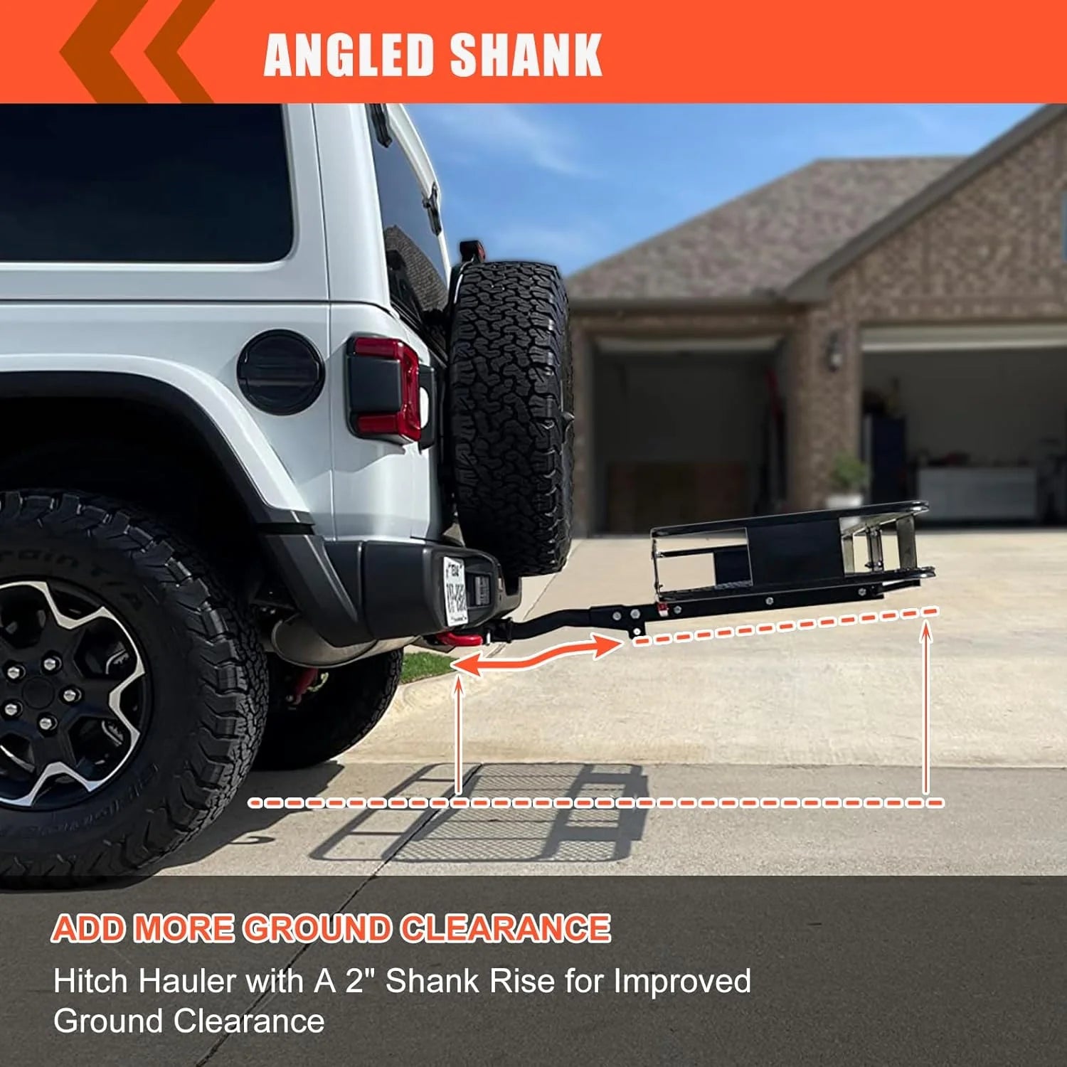 Folding hitch mounted cargo basket 60 With hook stabilizer, net and straps