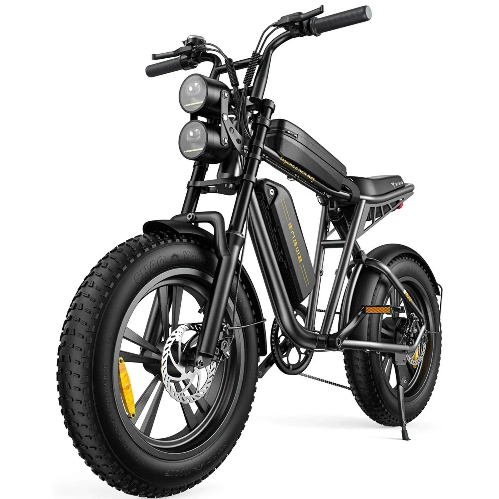 AKEZ Electric Bike for Adults - 1000W 28mph Moped Ebike with 48V 13A Removable Battery, Up to 94 Miles All Terrain Off Road E-Bike with 20*4.0 Fat Tire,Full Suspension,7-Speed UL Certified