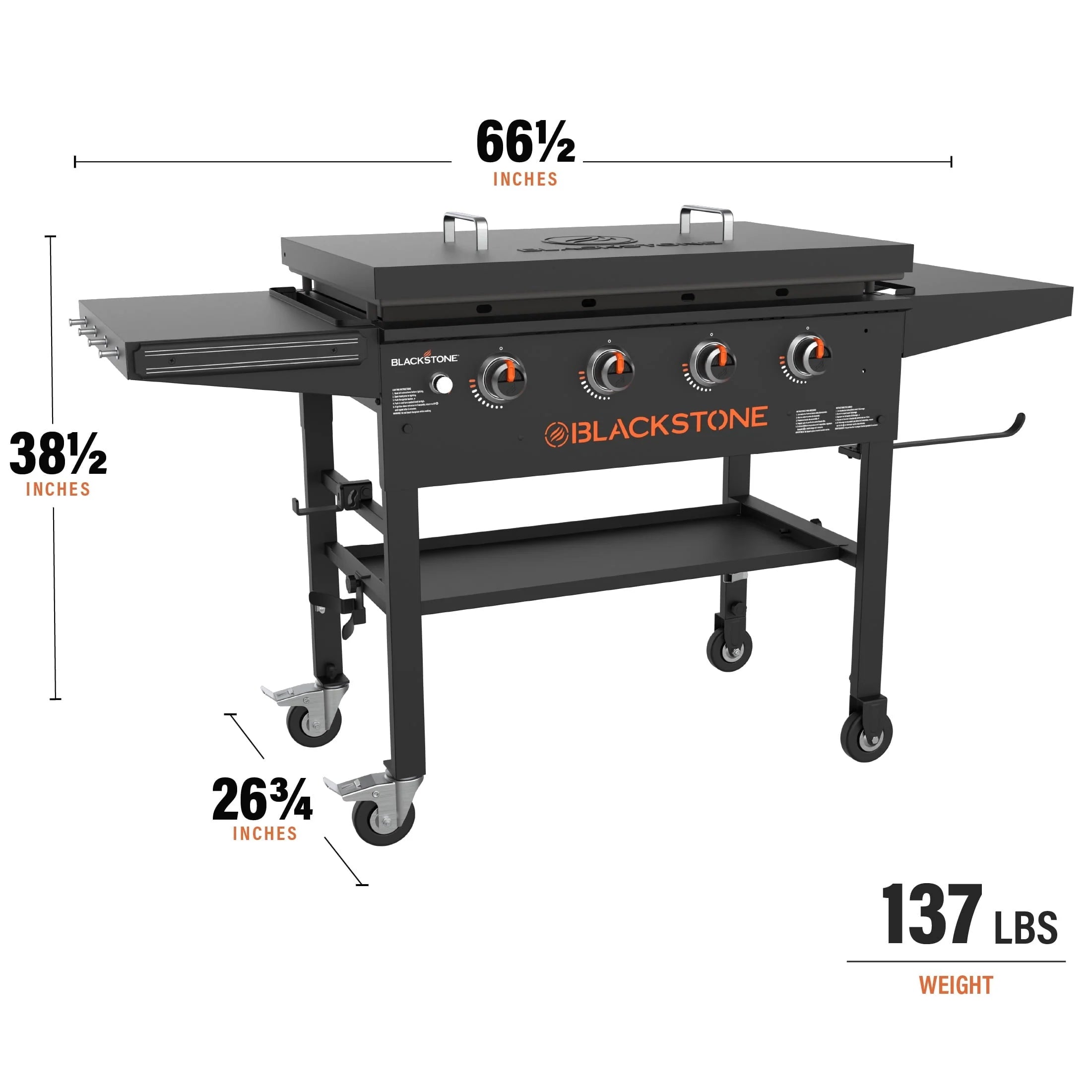 Blackstone Original 4-Burner 36 Propane Omnivore Griddle with Hard Cover