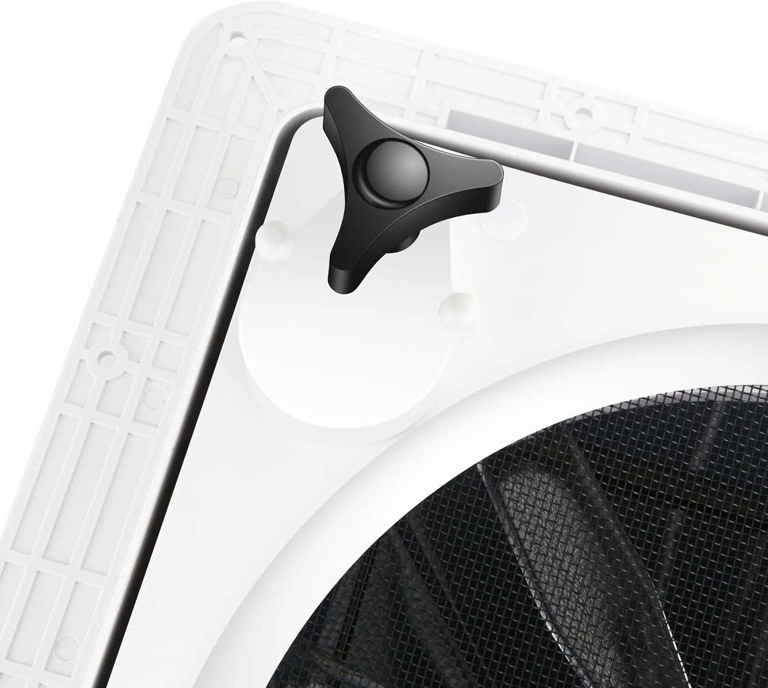 MaxxAir 10 Speed Roof Vent Fan 12V with Thermostat, Rain Sensor, Remote & App Control, 14′′x14′′ Reversible Powered Lift