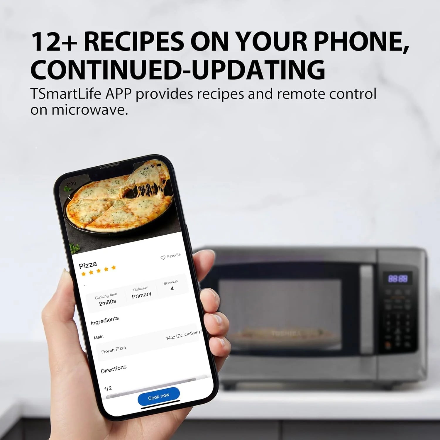TOSHIBA 4-in-1 ML-EC42P(SS) Countertop Microwave Oven, Smart Sensor, Convection, Air Fryer Combo, Mute Function, Position Memory 13.6 Turntable, 1.5 Cu Ft, 1000W, Silver