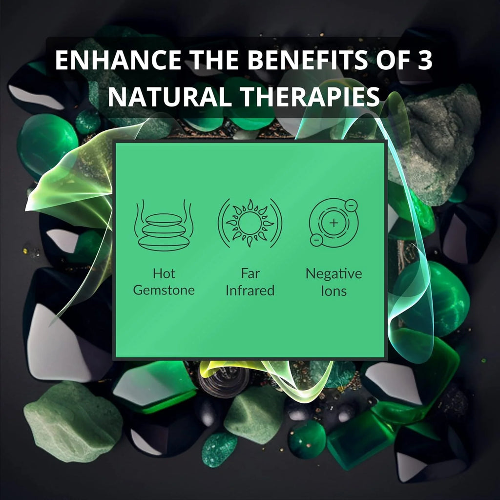 HealthyLine Far Infrared Heating Pad - Hot Stones Jade Tourmaline - Negative Ions - Mesh JT Mat Full 7224 Soft Light InfraMat Pro?