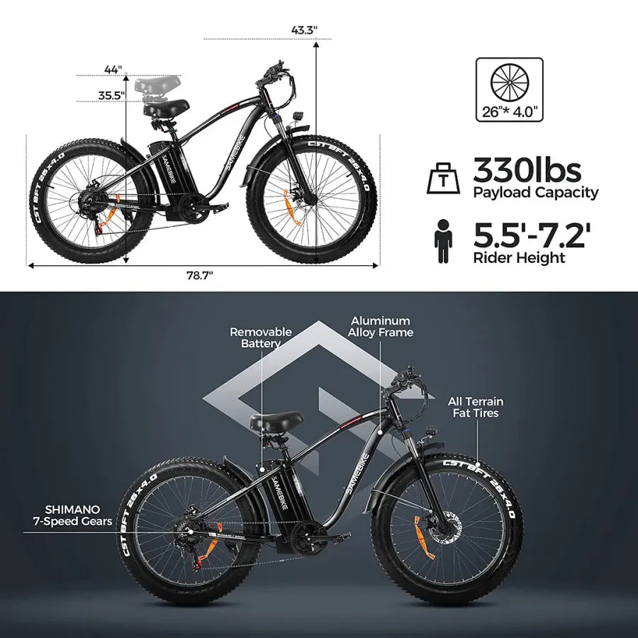 ??Clearance Sale???Outdoor electric bike with 48V / 15Ah lithium battery?