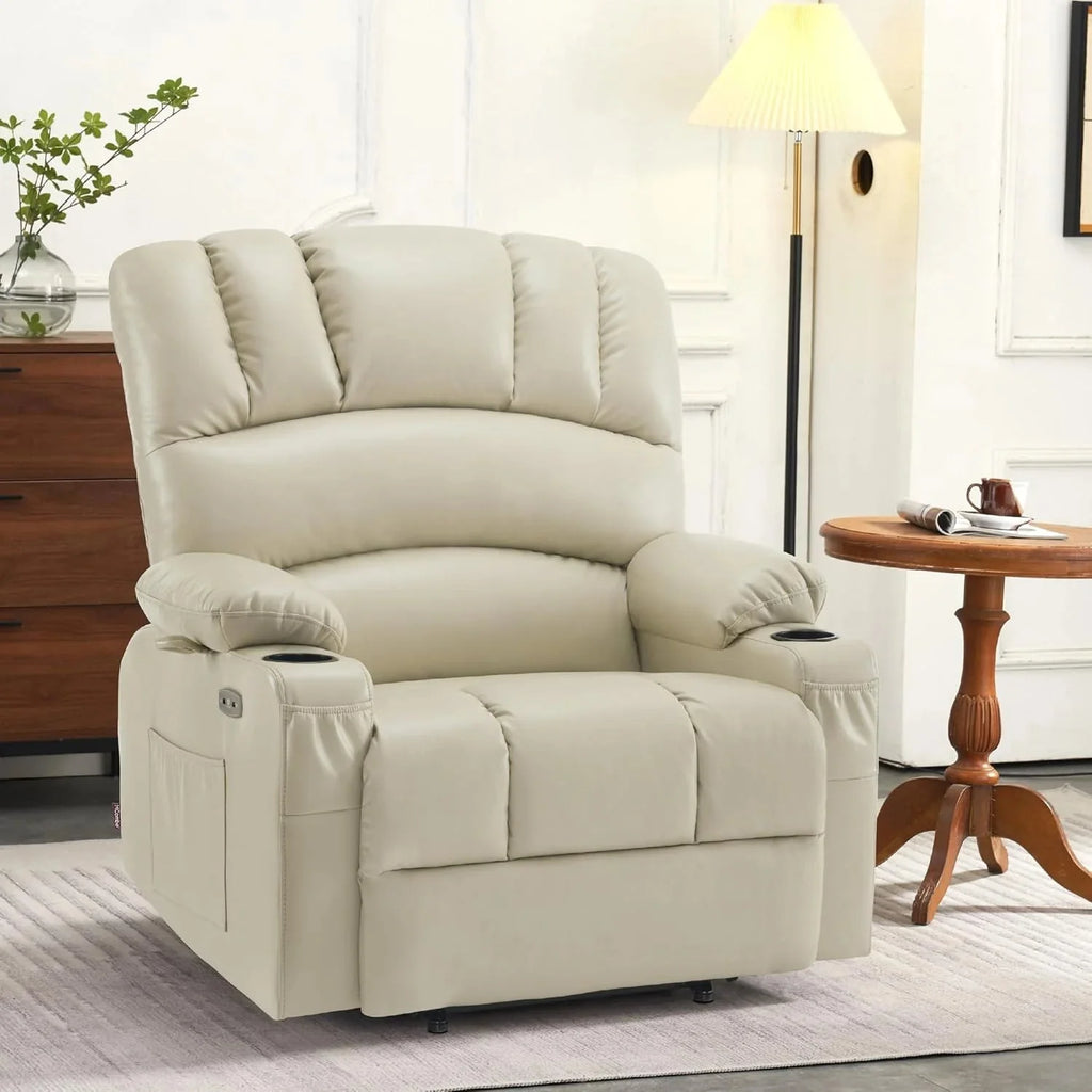 Heated Lift Recliner for Seniors with USB & Cup Holders