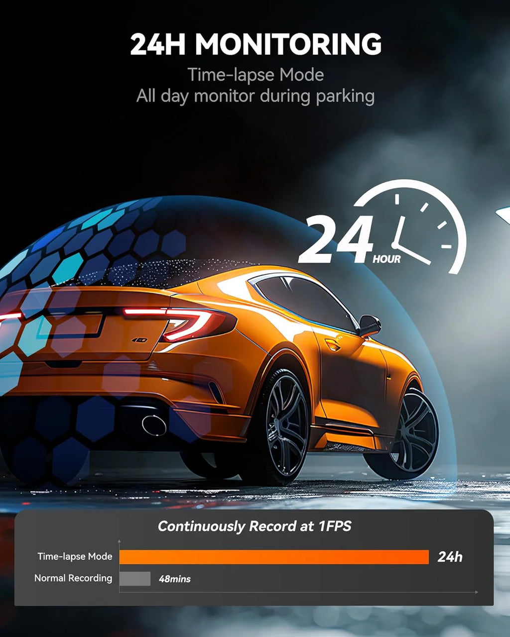 12 4K Mirror Dash Cam Backup Camera, 2160P Full HD Smart Rearview Mirror for Cars & Trucks, Front and Rear View Dual Cameras, Night Vision, Parking Assistance, Free 32GB Card & GPS