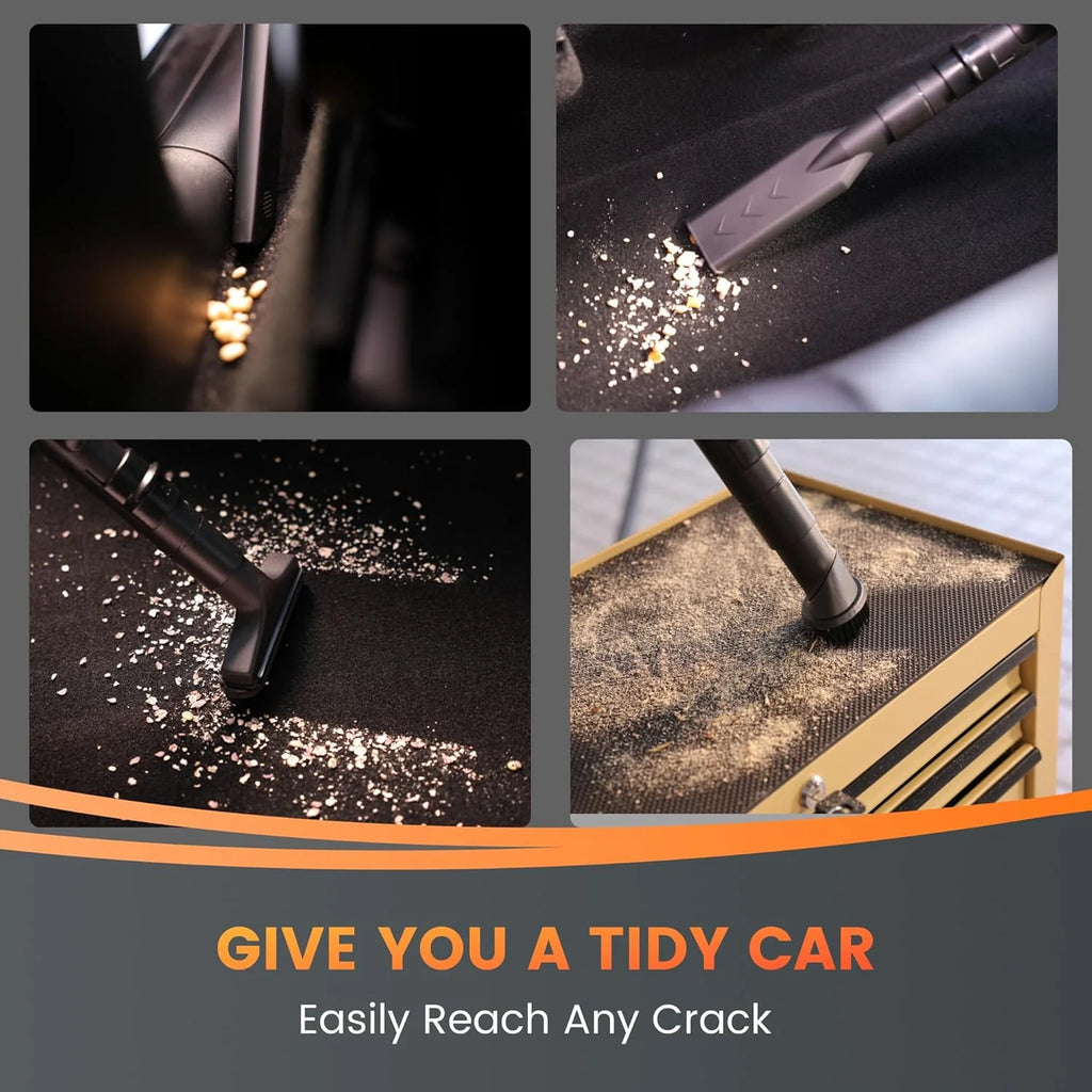 Giraffe Tools Grandstorm Wall Vacuum Cleaner, 30FT Hose, Grey