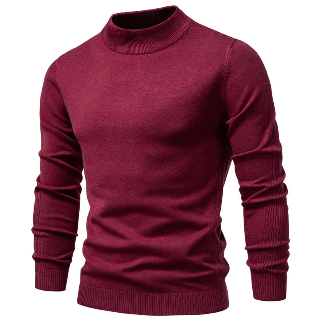 Men's Mockneck Pullover Sweater