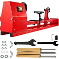 Mophorn Wood Lathe 14 x 40, Benchtop Wood Lathe with 3 Chisels